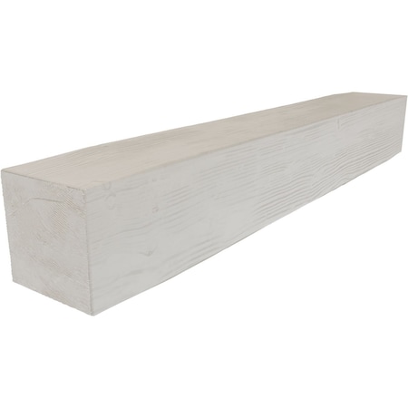 Sandblasted Faux Wood Fireplace Mantel, Factory Prepped, 6H X 6D X 48W